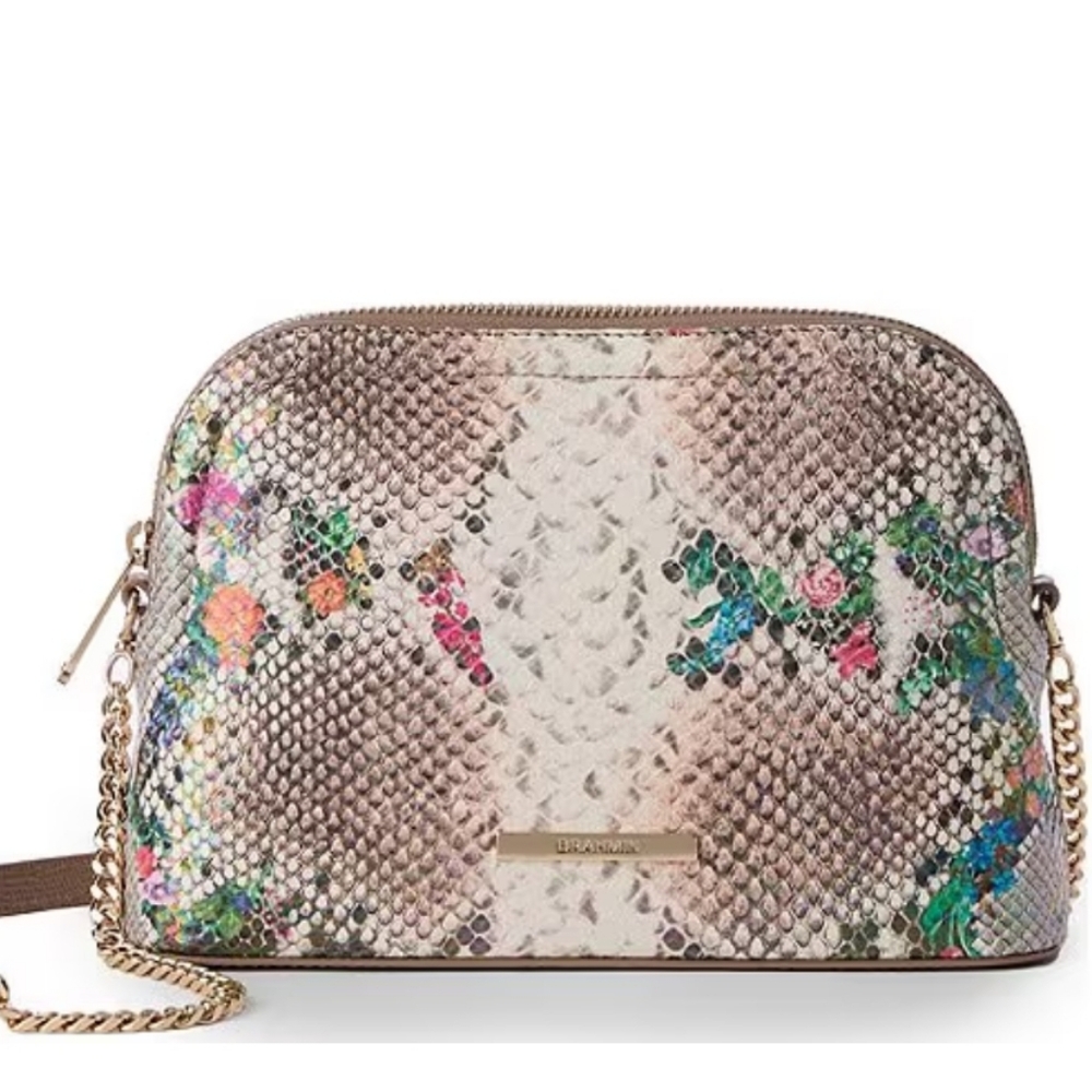 Brahmin Amal Piaffe Snake Print Crossbody - Picture 2 of 16